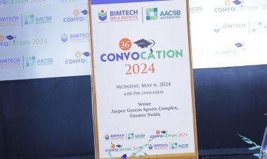 बिरला इंस्टीट्यूट ऑफ मैनेजमेंट टेक्नोलॉजी (बिमटेक) के 36वें दीक्षांत समारोह का गरिमापूर्ण आयोजन, उपराष्ट्रपति  जगदीप धनखड़ के प्रभावी उद्बोधन ने विद्यार्थियों को किया प्रेरित